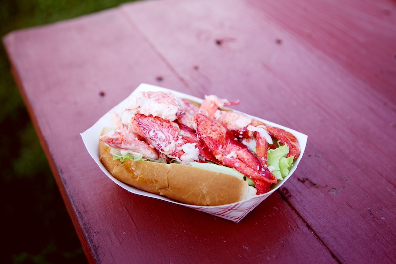 A classic Maine lobster roll. 