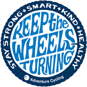 Keep the Wheels Turning Sticker