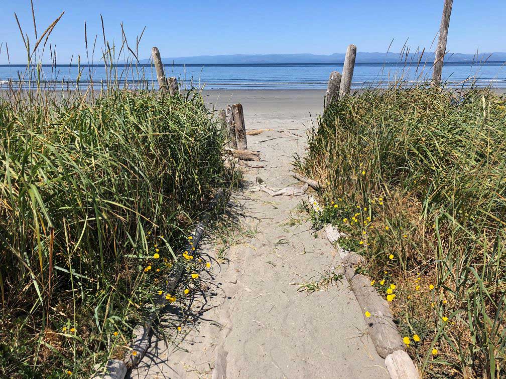 Discovery Trail entrance to the beach