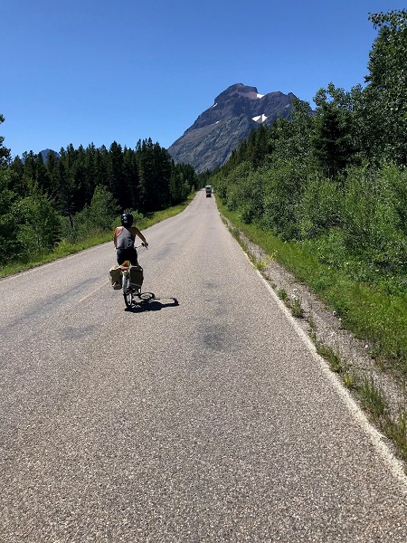 Glacier National Park, bike travel, bike touring, Amtrak, Pam Murray