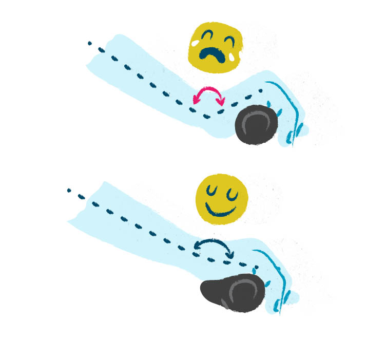 Wrist position_biking_illustration by Daniel Mrgan